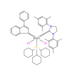 CAS：536724-67-1，三環(huán)己基磷[3-苯基-1H吲哚-1-亞基][1,3-二(2,4,6-三甲苯)-4,5-二氫咪唑]釕(II)二氯化物 